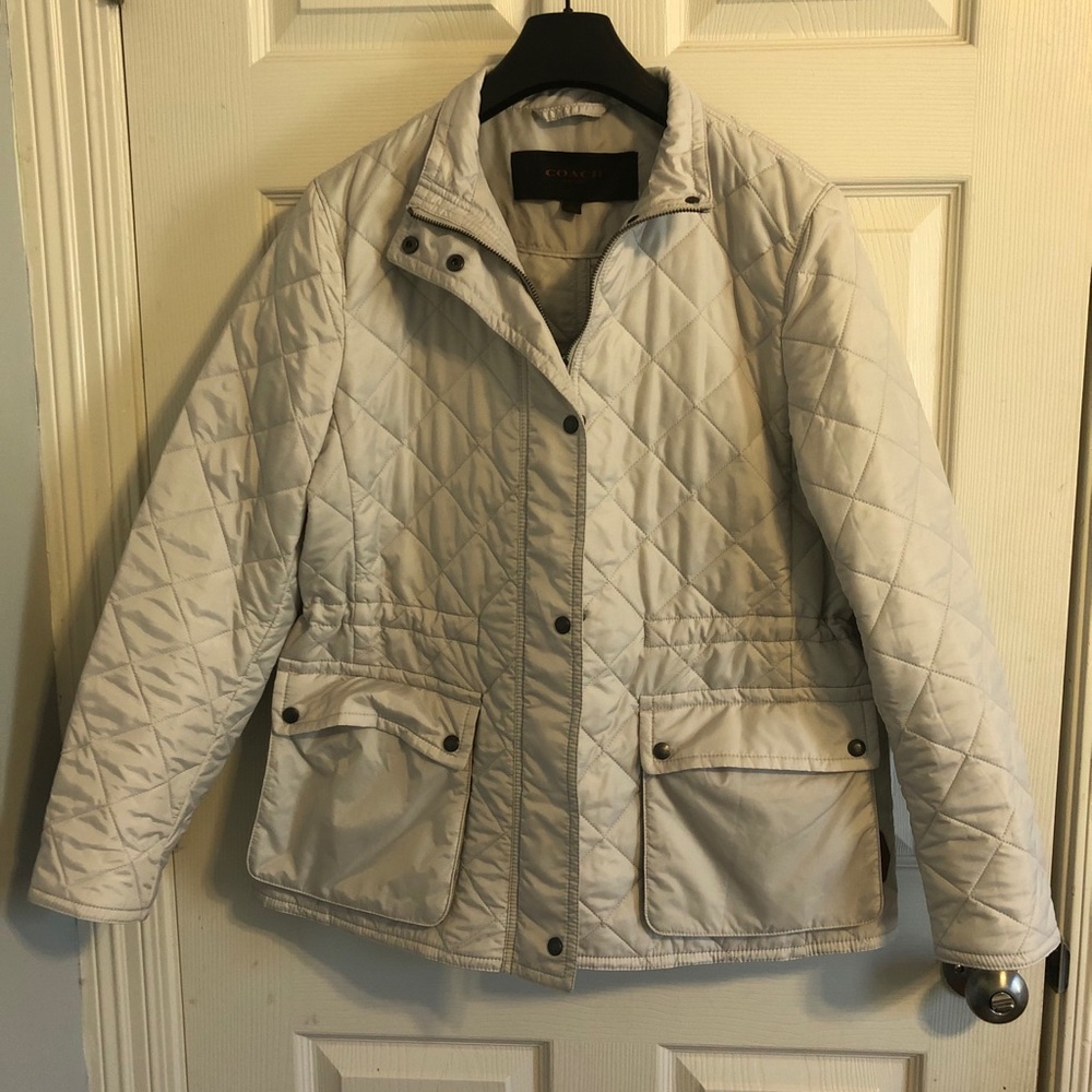 White Coach Puffer Jacket